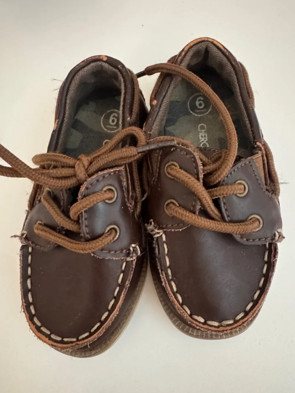 Brown Kids Boat Shoes - Size 6